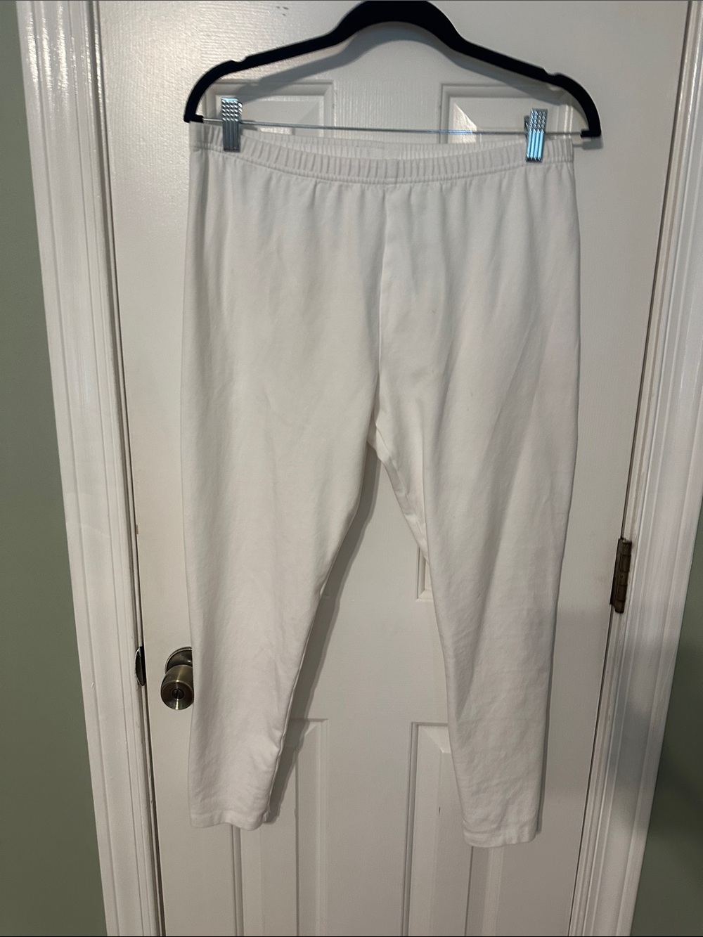 J. Jill White Cotton Stretch Leggings